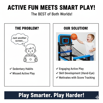 Smart Indoor Basketball Hoop for Kids